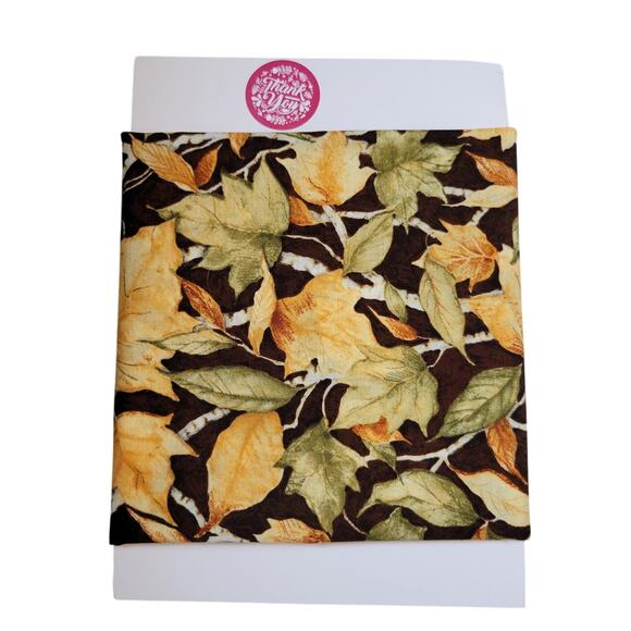 Cotton Fabric Birch Leaves by Susan Winget Autumn Foliage Brown Gold 25 x 44 in - Picture 3 of 9